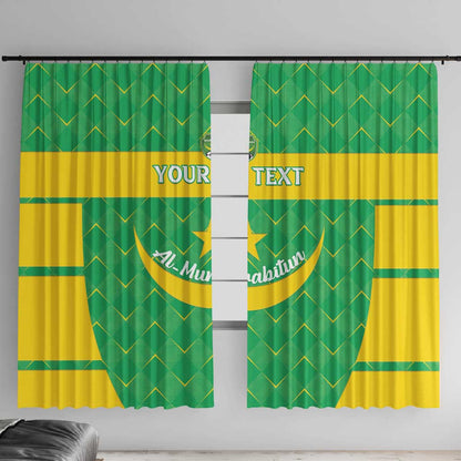 Custom Mauritania Beach Soccer 2025 Window Curtain Allez Al-Murabitun