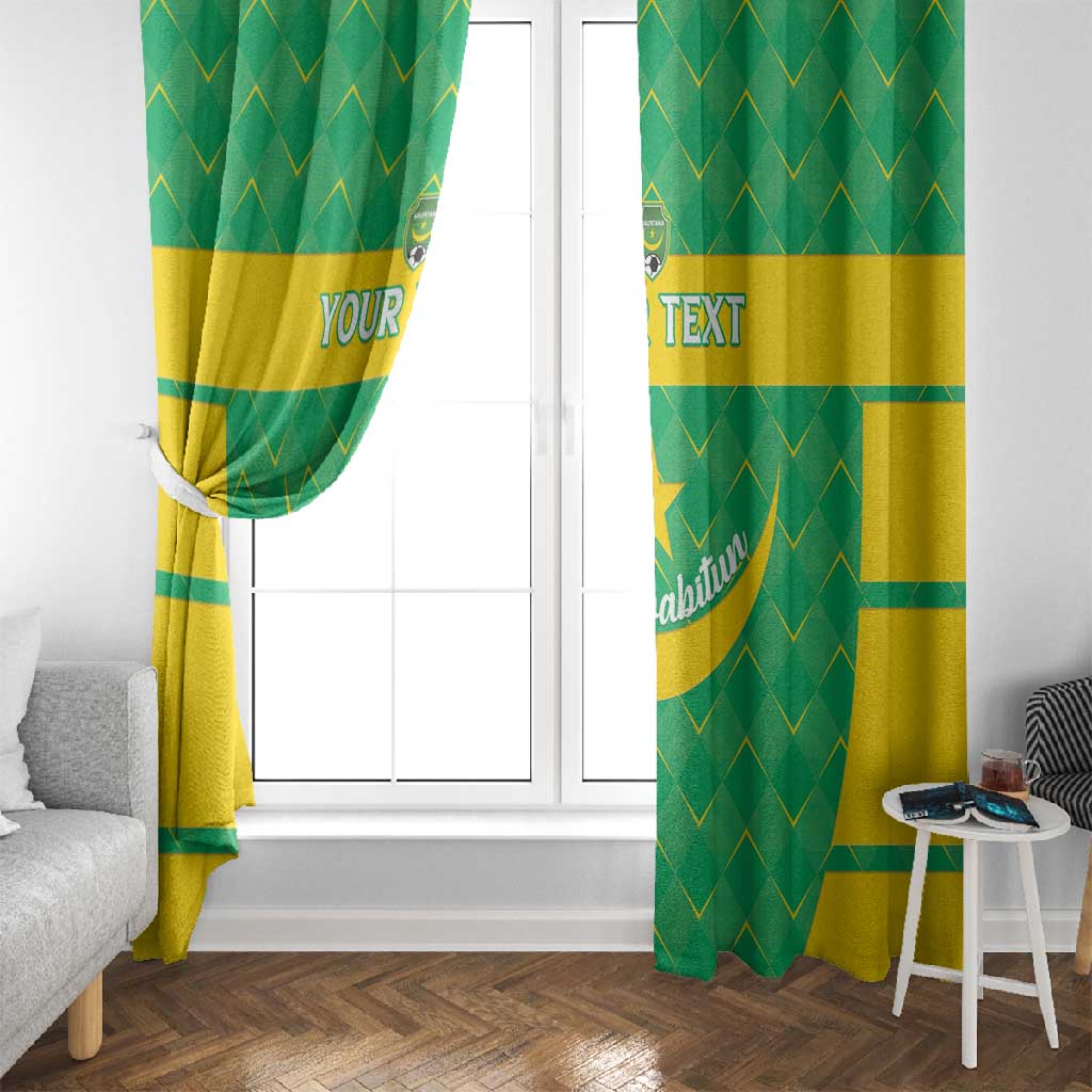 Custom Mauritania Beach Soccer 2025 Window Curtain Allez Al-Murabitun