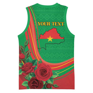 Personalised Burkina Faso Independence Day Basketball Jersey Coat Of Arms African Pattern LT15