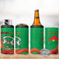Personalised Burkina Faso Independence Day 4 in 1 Can Cooler Tumbler Coat Of Arms African Pattern