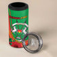 Personalised Burkina Faso Independence Day 4 in 1 Can Cooler Tumbler Coat Of Arms African Pattern