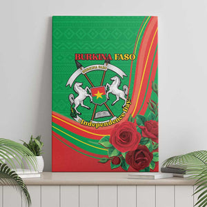 Burkina Faso Independence Day Canvas Wall Art Coat Of Arms African Pattern