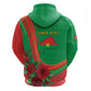 Personalised Burkina Faso Independence Day Hoodie Coat Of Arms African Pattern