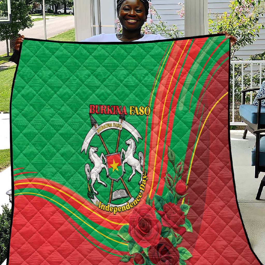 Burkina Faso Independence Day Quilt Coat Of Arms African Pattern