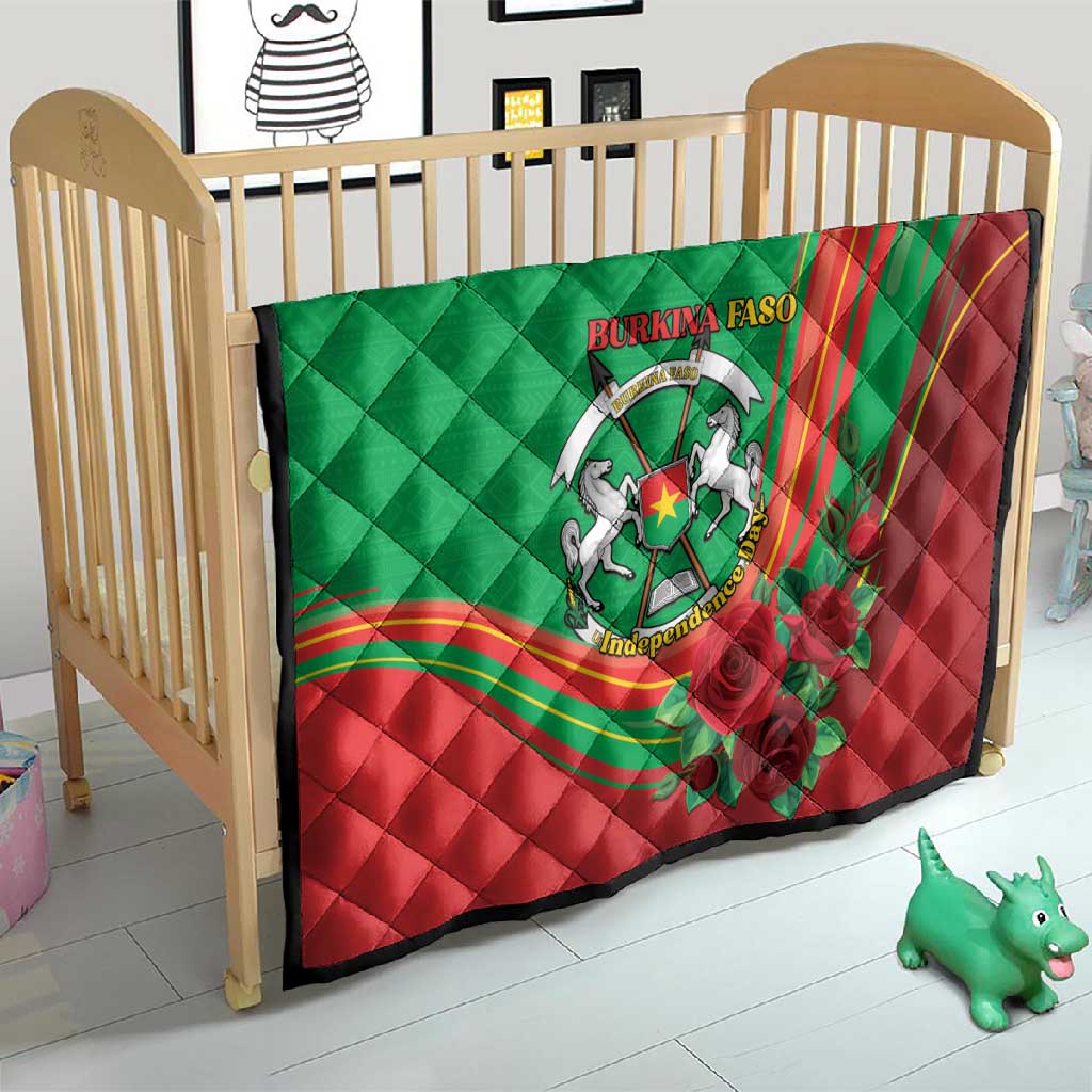 Burkina Faso Independence Day Quilt Coat Of Arms African Pattern