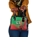 Burkina Faso Independence Day Shoulder Handbag Coat Of Arms African Pattern
