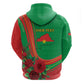 Personalised Burkina Faso Independence Day Zip Hoodie Coat Of Arms African Pattern
