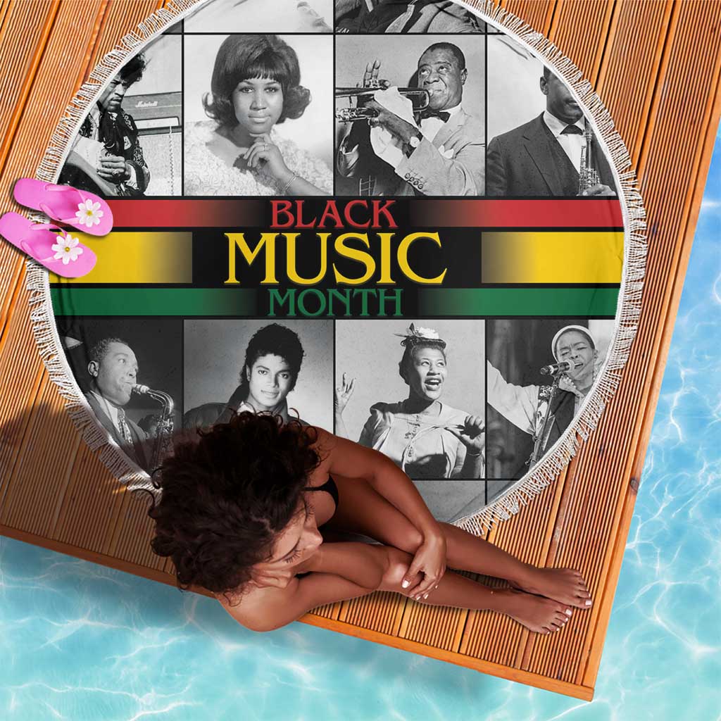 Black Music Month Legends Tribute Beach Blanket