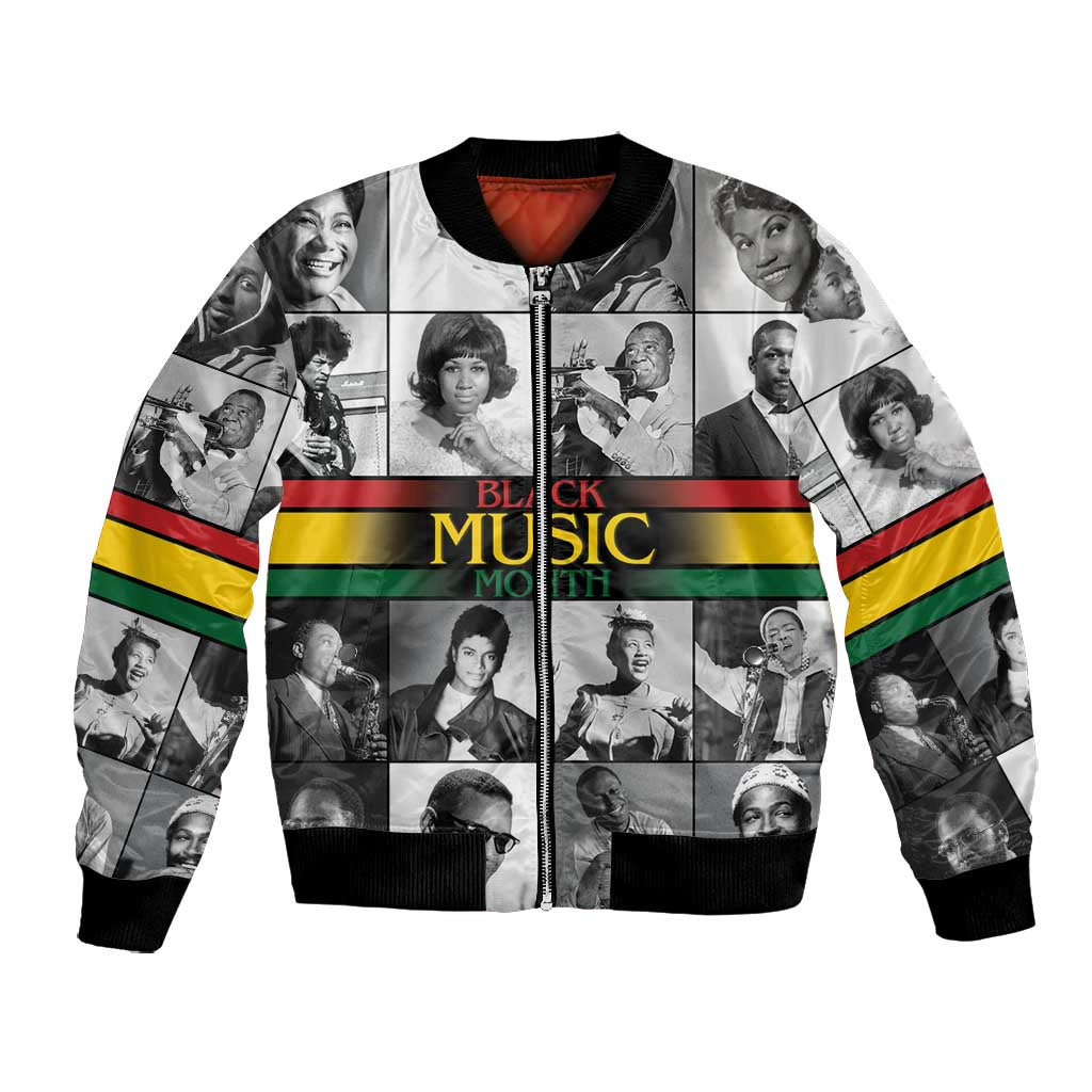 Black Music Month Legends Tribute Bomber Jacket