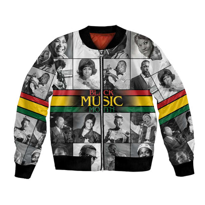 Black Music Month Legends Tribute Bomber Jacket