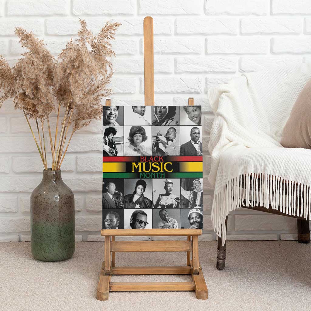 Black Music Month Legends Tribute Canvas Wall Art
