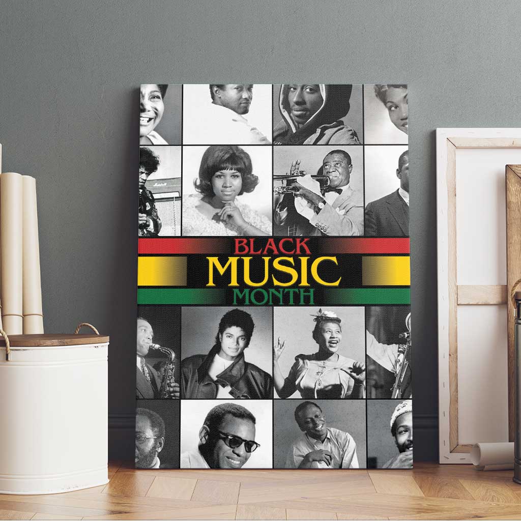 Black Music Month Legends Tribute Canvas Wall Art