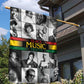 Black Music Month Legends Tribute Garden Flag