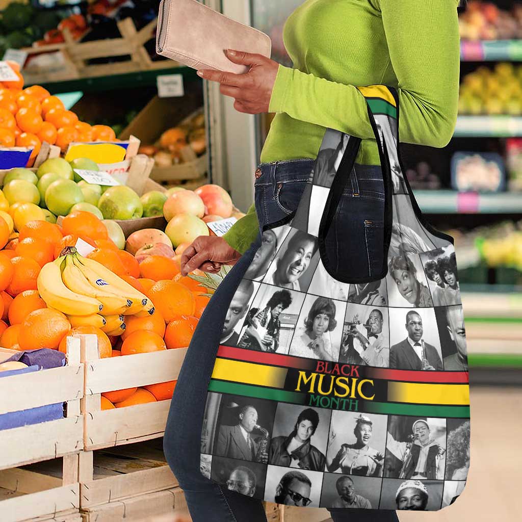 Black Music Month Legends Tribute Grocery Bag