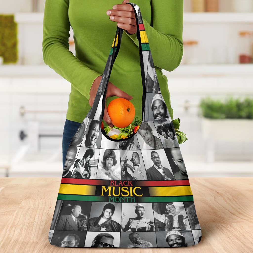 Black Music Month Legends Tribute Grocery Bag