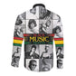 Black Music Month Legends Tribute Long Sleeve Button Shirt