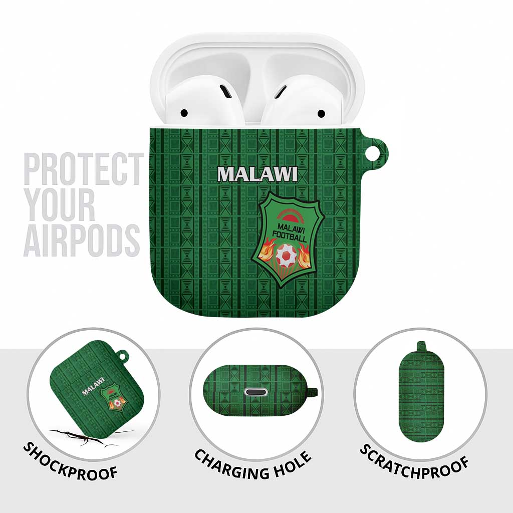 Malawi Football AirPods Case Come On Flames - Green
