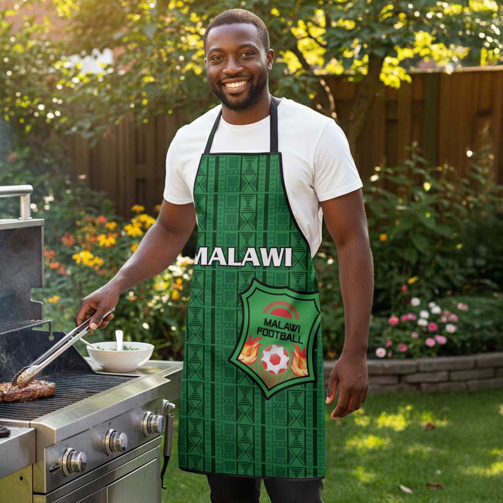 Malawi Football Apron Come On Flames - Green