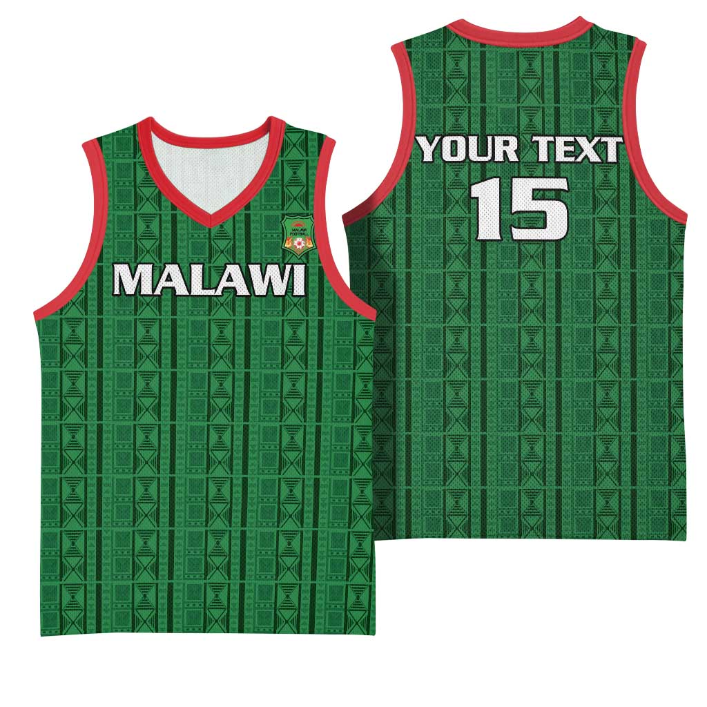Custom Malawi Football Basketball Jersey Go Champions - Green LT15