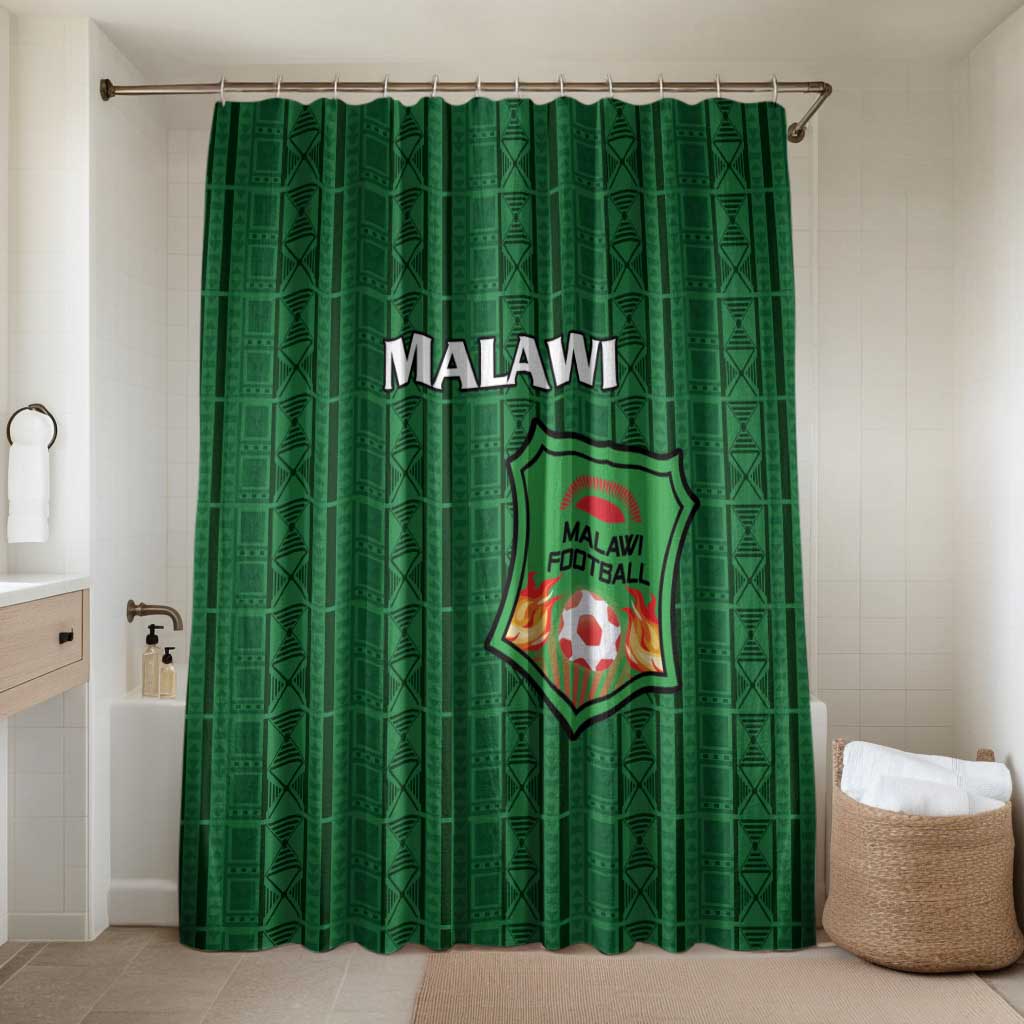 Malawi Football Bathroom Set Come On Flames - Green