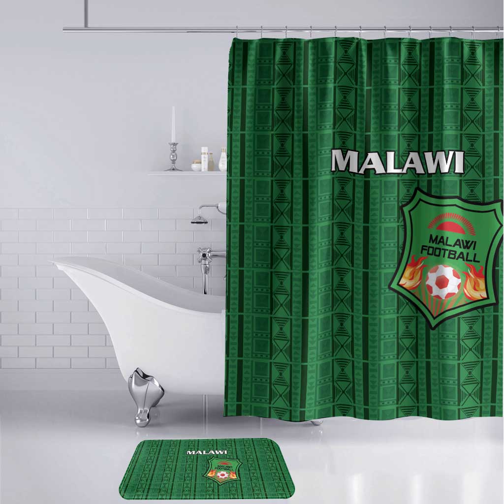 Malawi Football Bathroom Set Come On Flames - Green