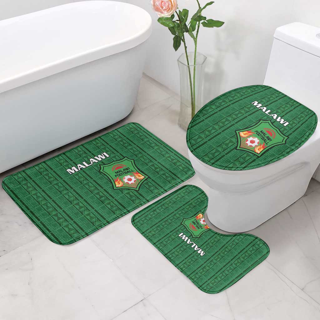 Malawi Football Bathroom Set Come On Flames - Green