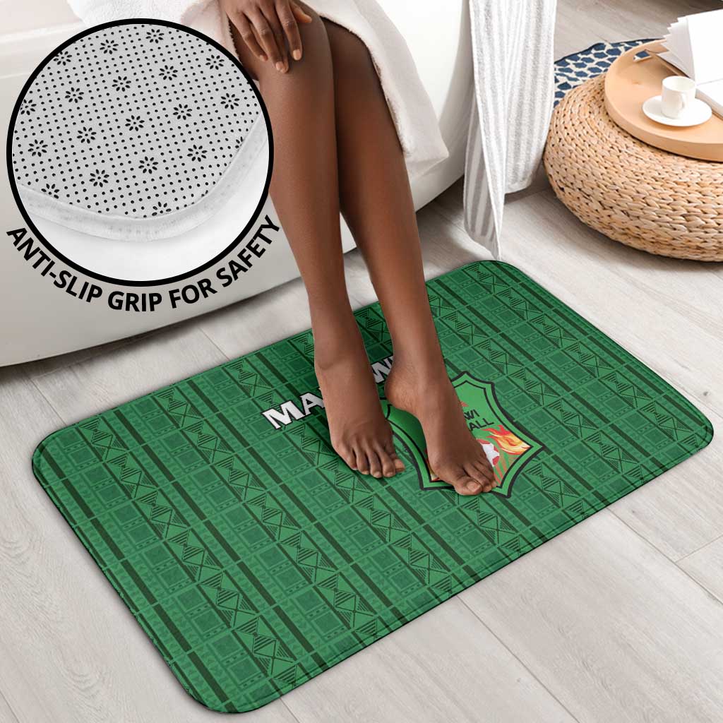 Malawi Football Bathroom Set Come On Flames - Green