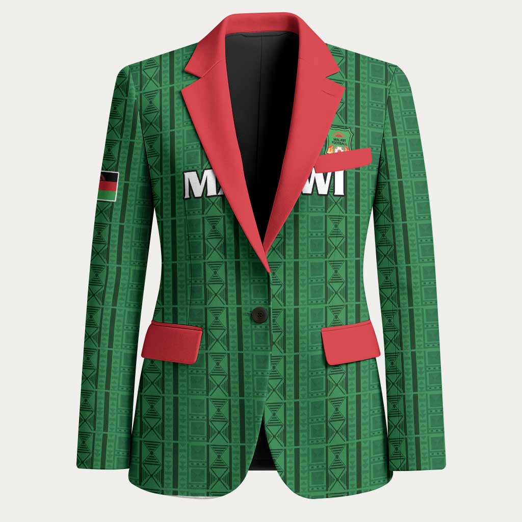 Custom Malawi Football Blazer Come On Flames - Green