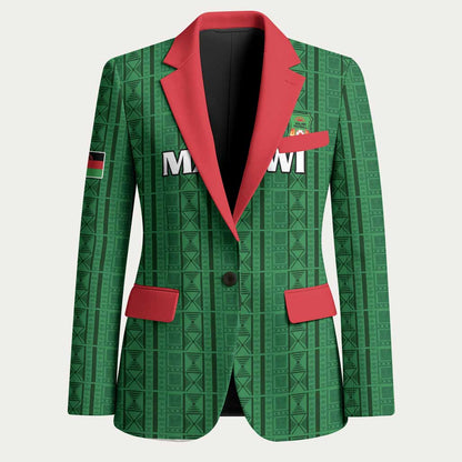 Custom Malawi Football Blazer Come On Flames - Green