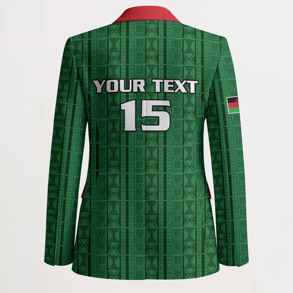 Custom Malawi Football Blazer Come On Flames - Green