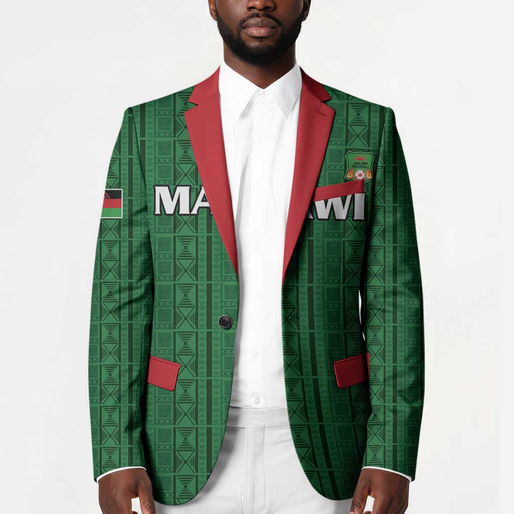 Custom Malawi Football Blazer Come On Flames - Green