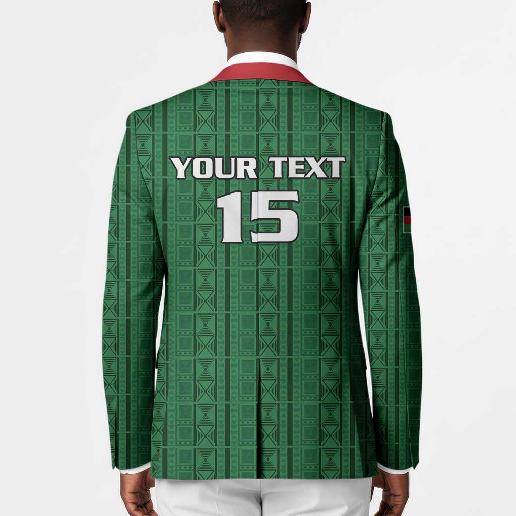 Custom Malawi Football Blazer Come On Flames - Green