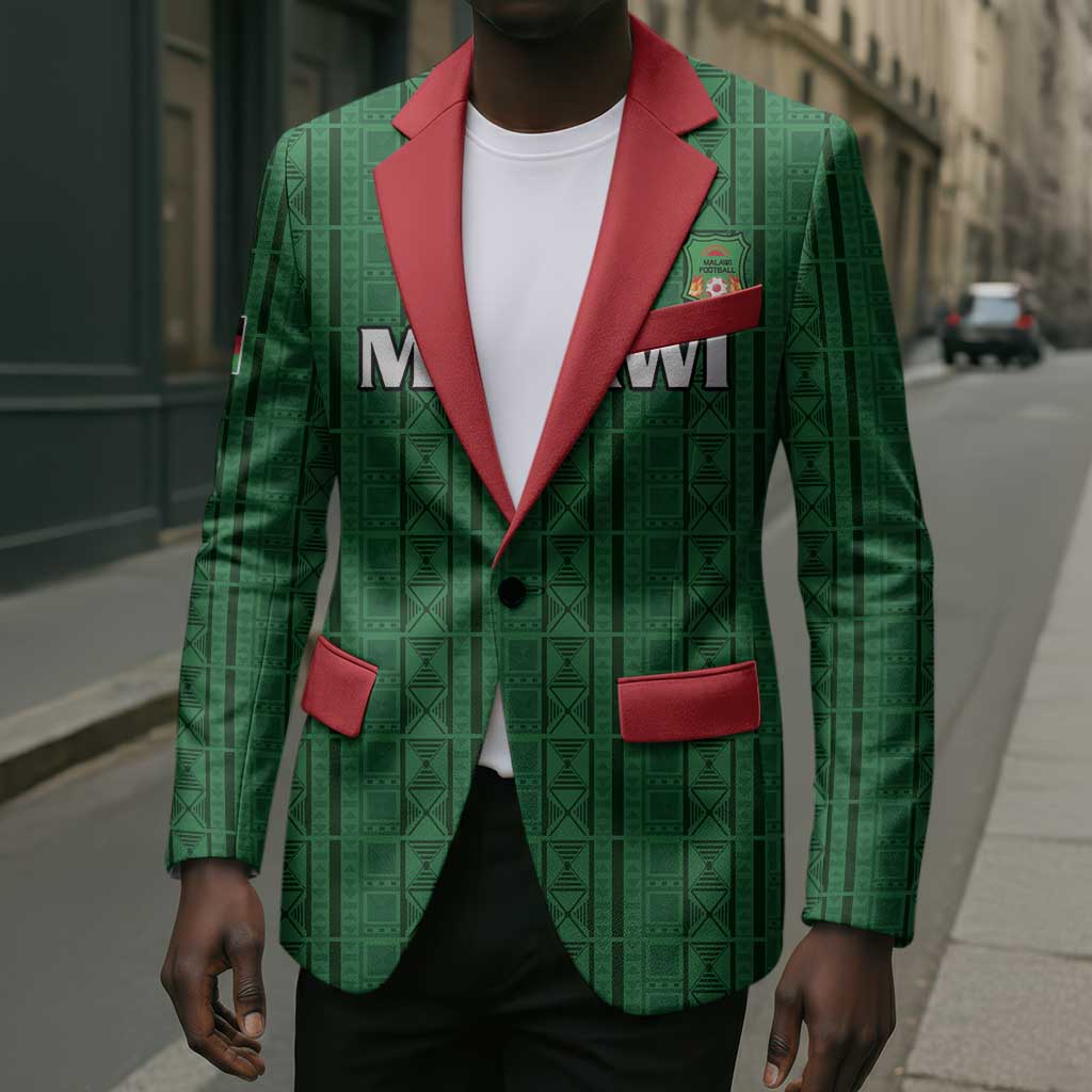 Custom Malawi Football Blazer Come On Flames - Green