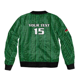 Custom Malawi Football Bomber Jacket Go Champions - Green - African Pride