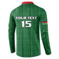 Custom Malawi Football Button Sweatshirt Come On Flames - Green