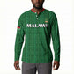 Custom Malawi Football Button Sweatshirt Come On Flames - Green