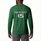 Custom Malawi Football Button Sweatshirt Come On Flames - Green