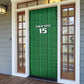 Custom Malawi Football Door Cover Come On Flames - Green