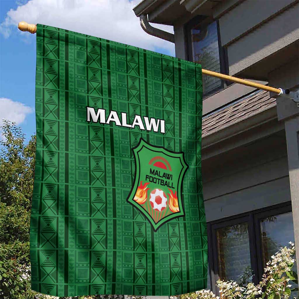 Malawi Football Garden Flag Go Champions - Green - African Pride