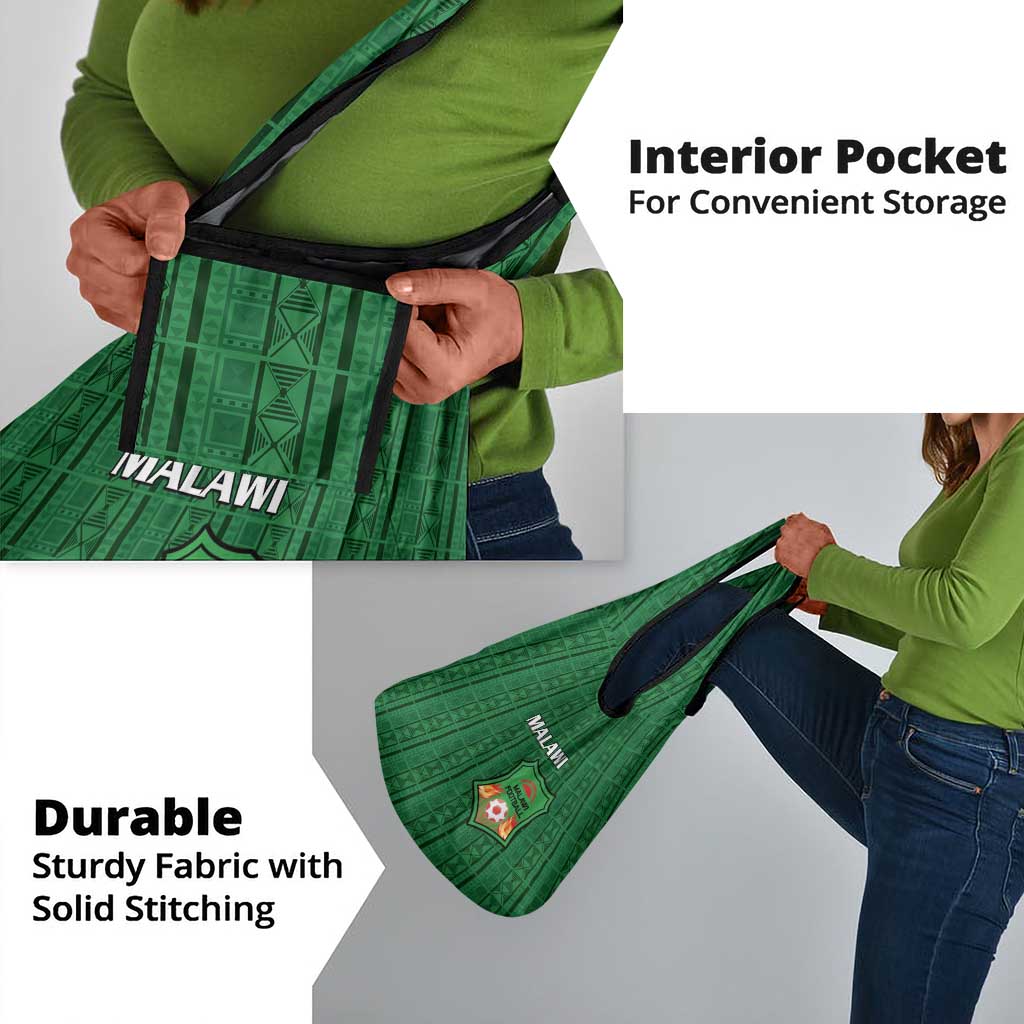 Malawi Football Grocery Bag Go Champions - Green - African Pride
