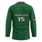 Custom Malawi Football Hockey Jersey Come On Flames - Green