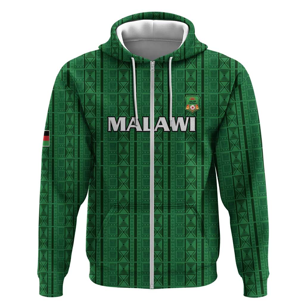 Custom Malawi Football Hoodie Go Champions - Green - African Pride