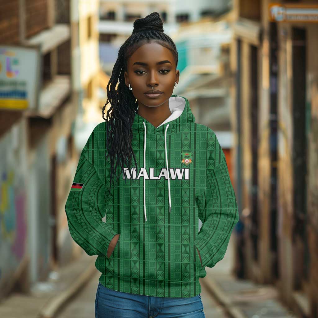 Custom Malawi Football Hoodie Go Champions - Green - African Pride