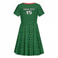 Custom Malawi Football Kid Short Sleeve Dress Go Champions - Green - African Pride