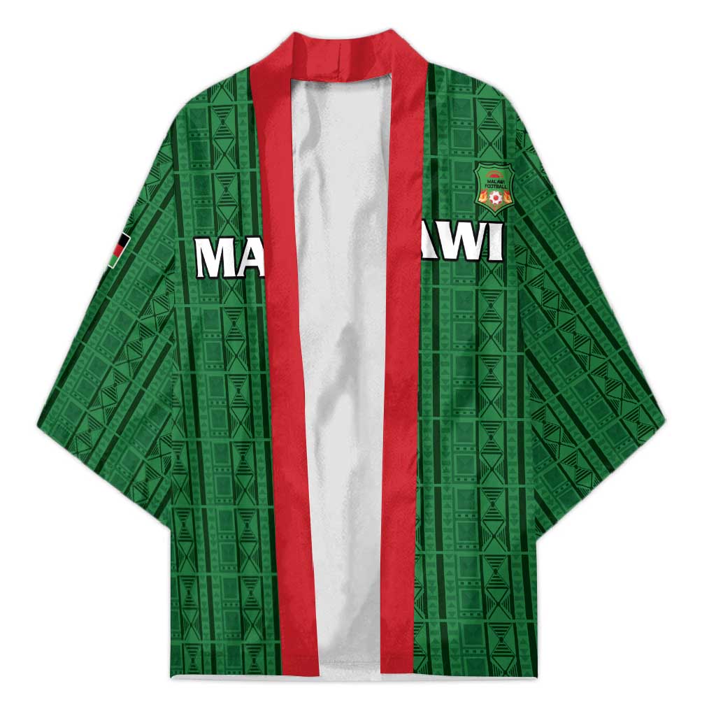Custom Malawi Football Kimono Come On Flames - Green