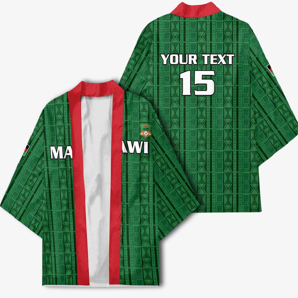 Custom Malawi Football Kimono Come On Flames - Green