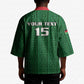 Custom Malawi Football Kimono Come On Flames - Green