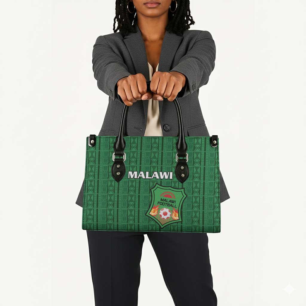 Malawi Football Leather Bag Come On Flames - Green