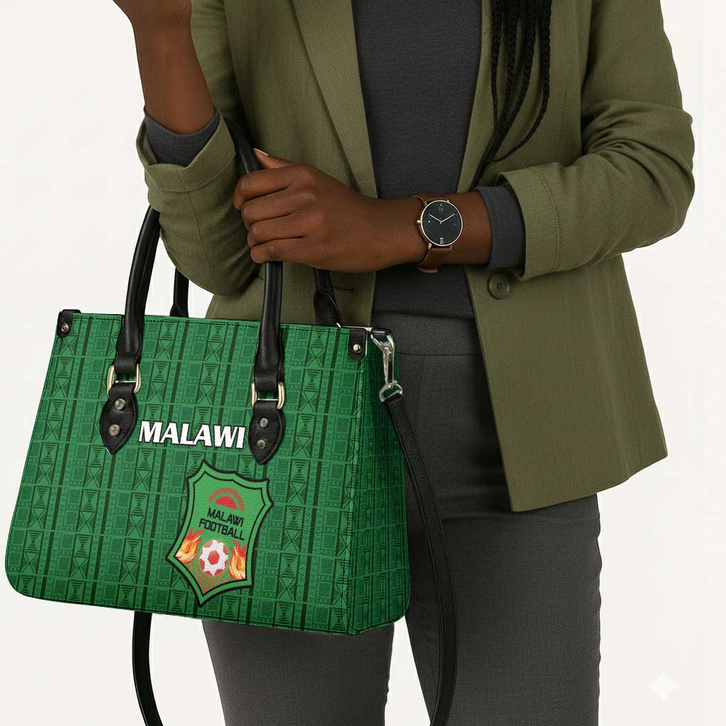 Malawi Football Leather Bag Come On Flames - Green