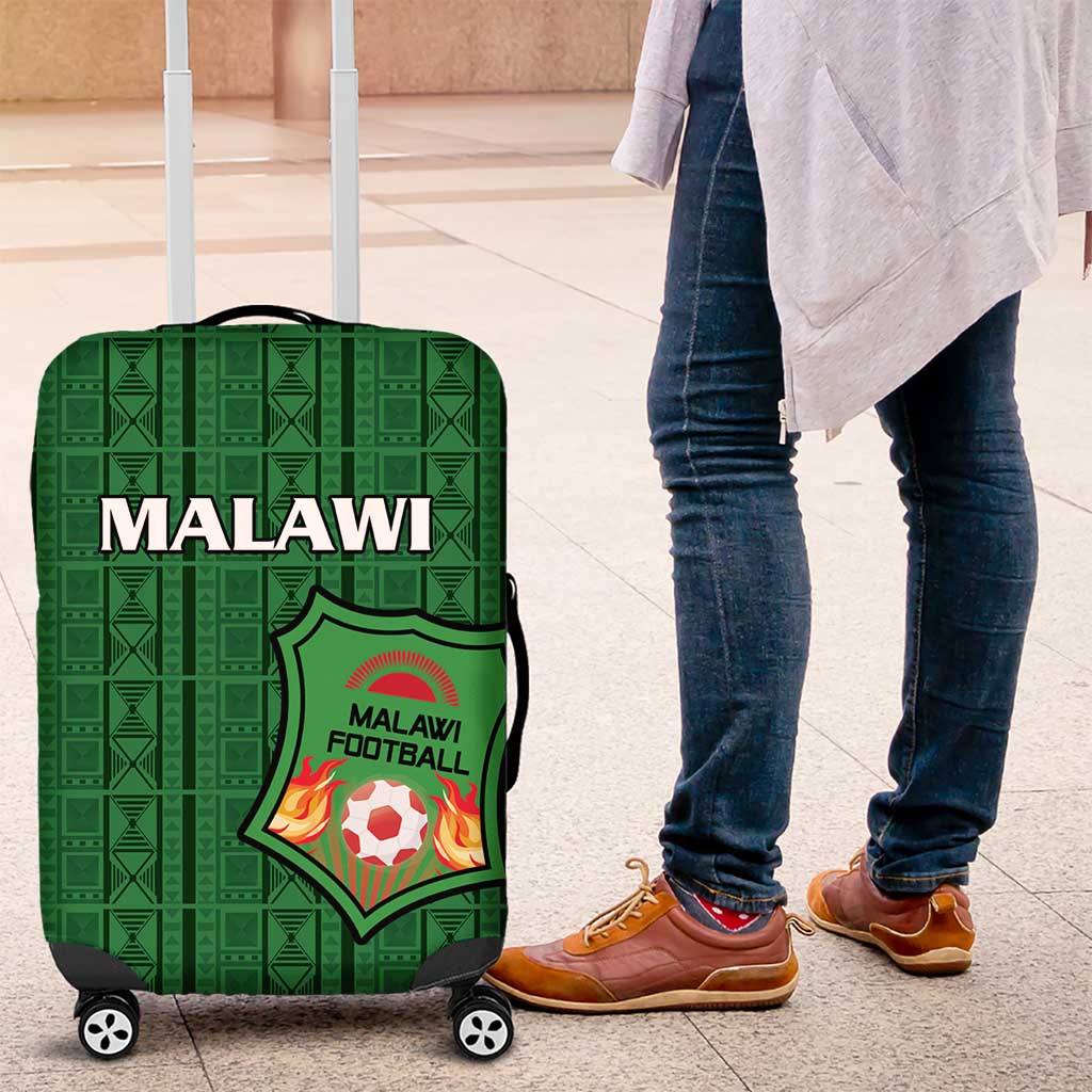 Malawi Football Luggage Cover Go Champions - Green - African Pride